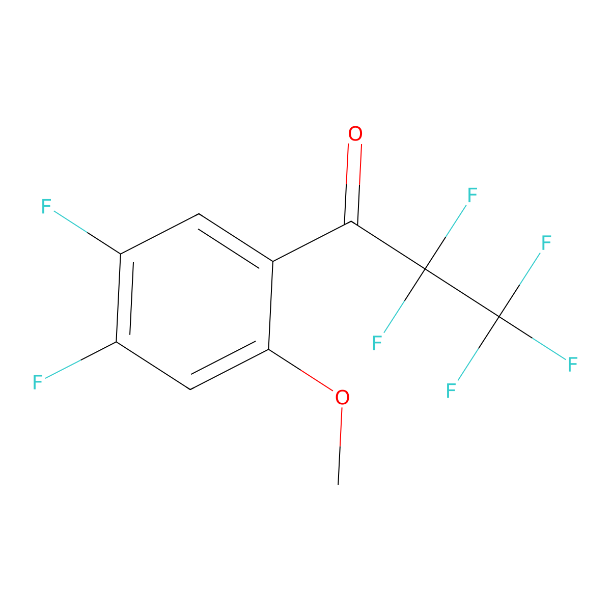 1-(4,5-Difluoro-2-methoxyphenyl)-2,2,3,3,3-pentafluoropropan-1-one molecular structure, CAS 2173092-96-9