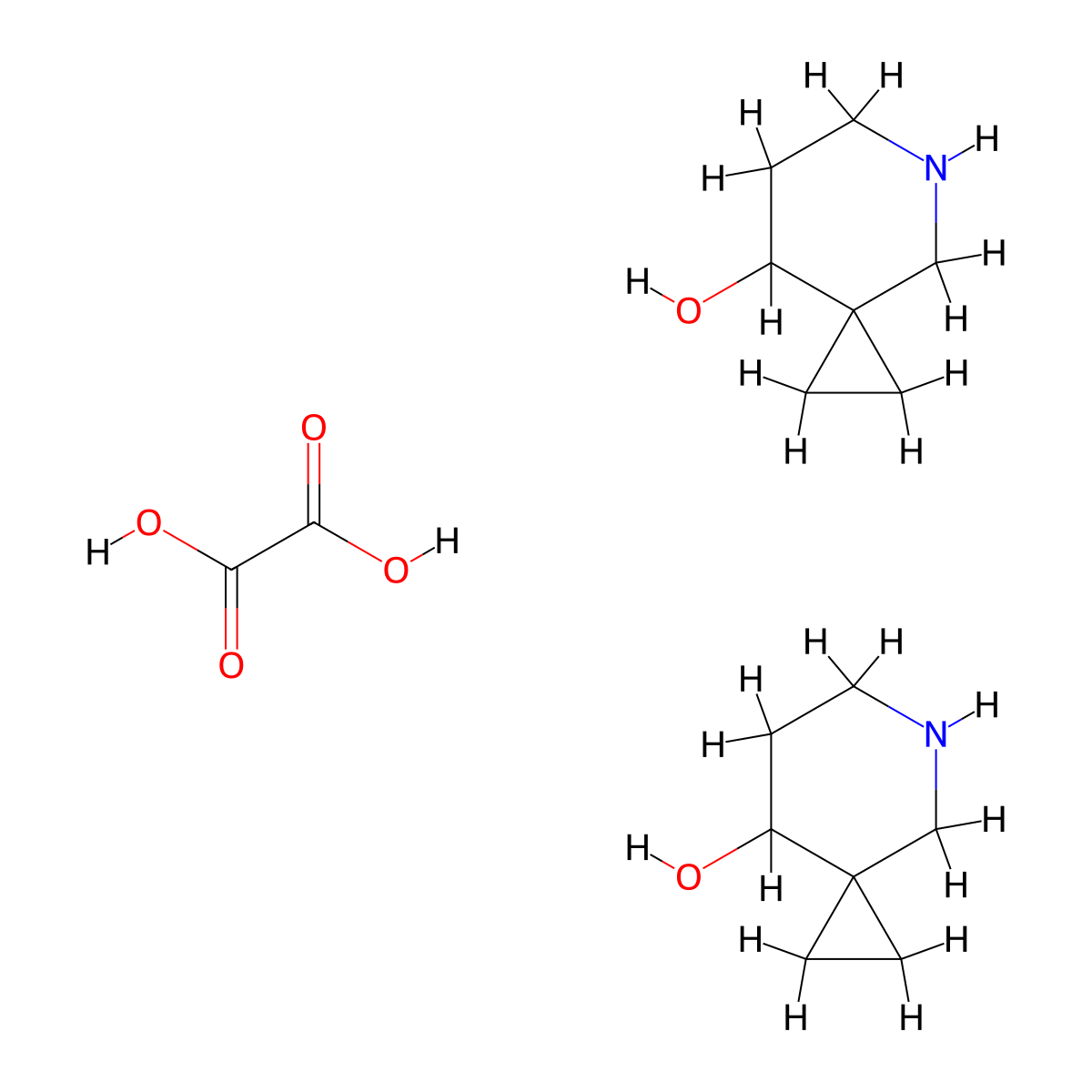 5-Azaspiro[2.5]octan-8-ol hemioxalate molecular structure, CAS 2173093-13-3