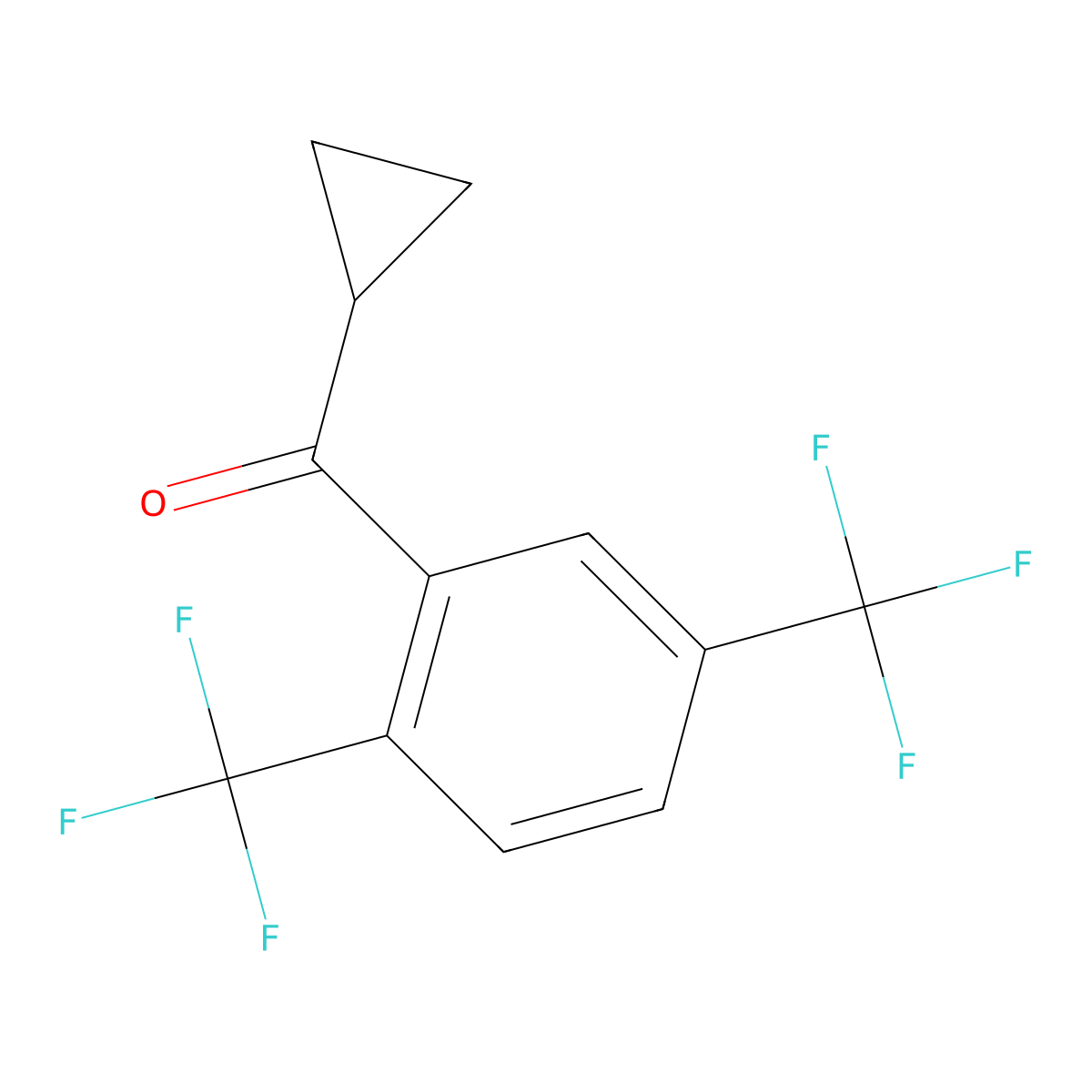 [2,5-Bis(trifluoromethyl)phenyl]cyclopropylmethanone molecular structure, CAS 2173093-26-8