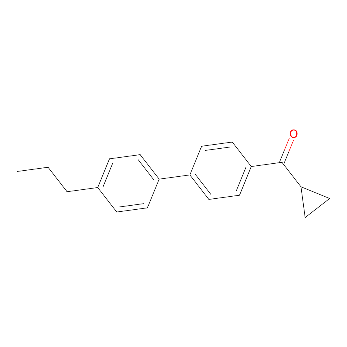 Cyclopropyl(4'-propyl[1,1'-biphenyl]-4-yl)methanone molecular structure, CAS 2173094-91-0