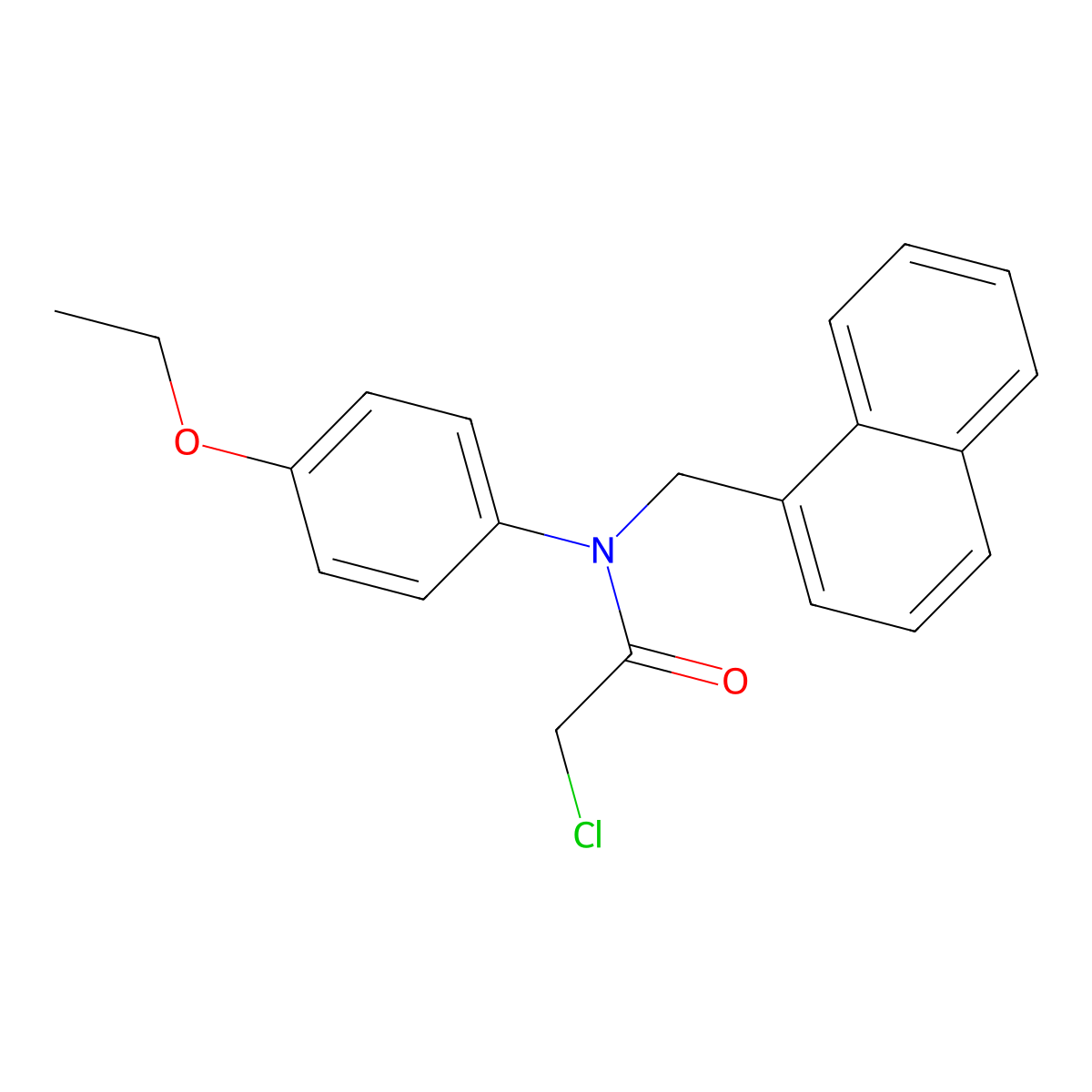 2-Chloro-n-(4-ethoxyphenyl)-n-(1-naphthylmethyl)acetamide molecular structure, CAS 2173098-90-1