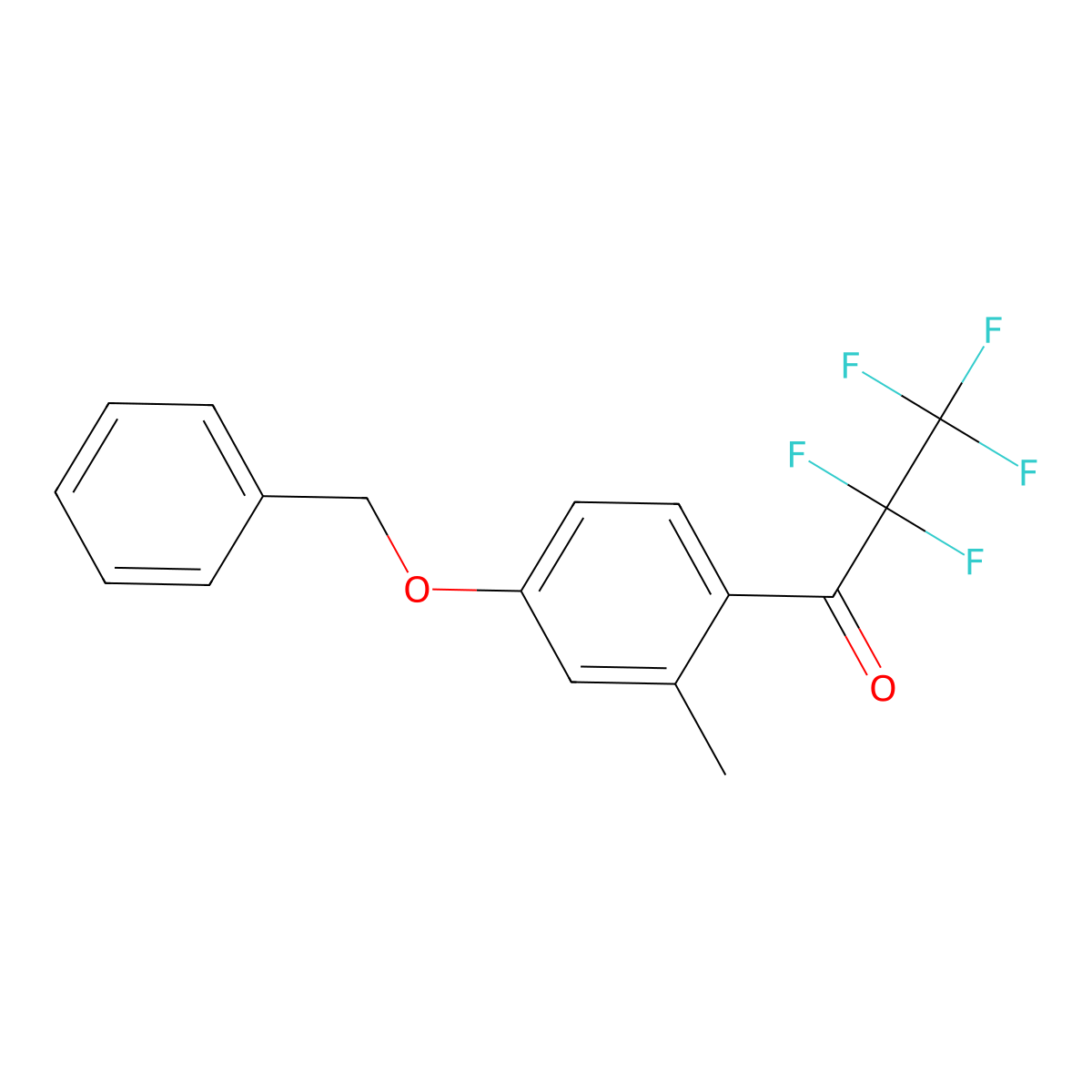 1-(4-(Benzyloxy)-2-methylphenyl)-2,2,3,3,3-pentafluoropropan-1-one molecular structure, CAS 2173102-44-6