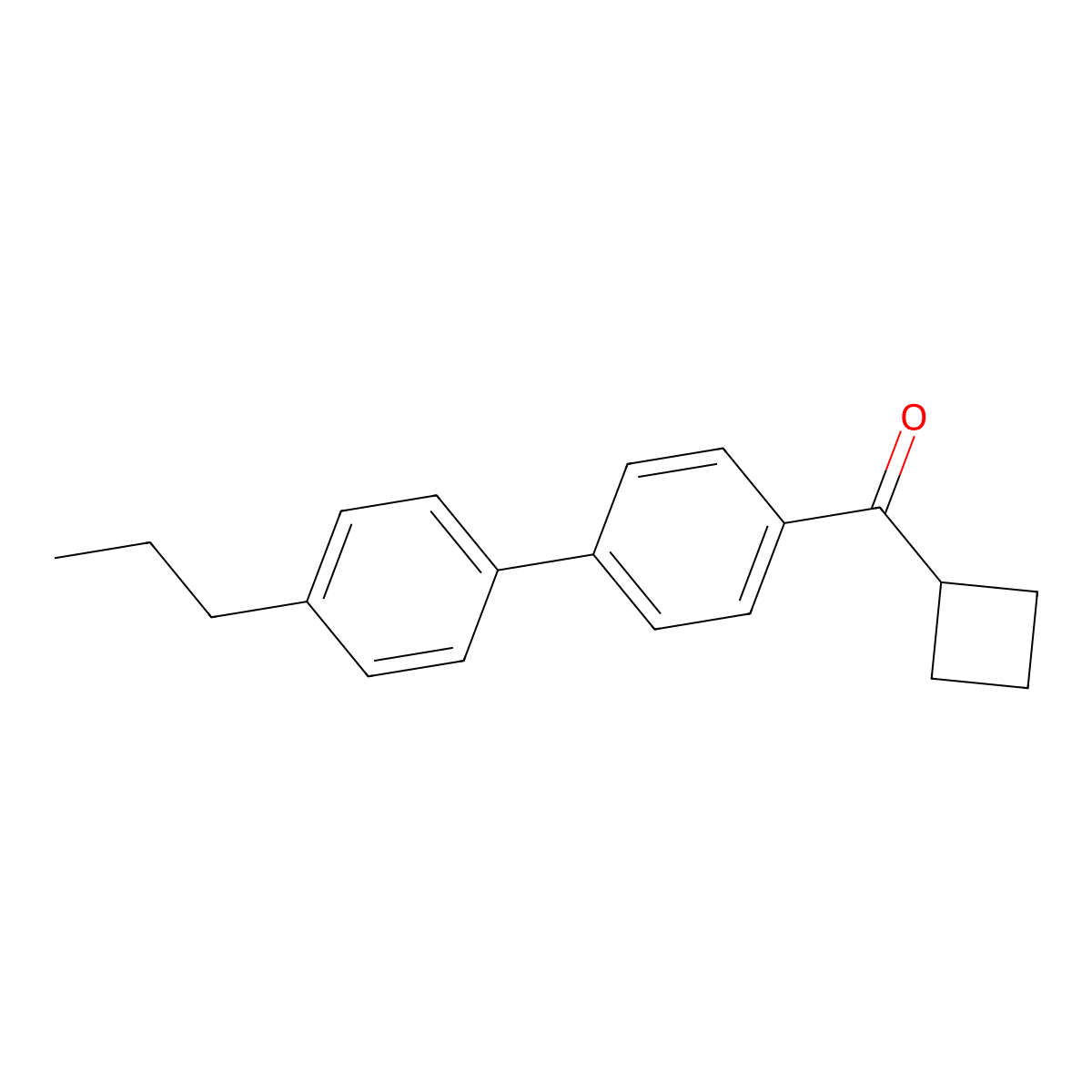 Cyclobutyl(4'-propyl[1,1'-biphenyl]-4-yl)methanone molecular structure, CAS 2173104-66-8