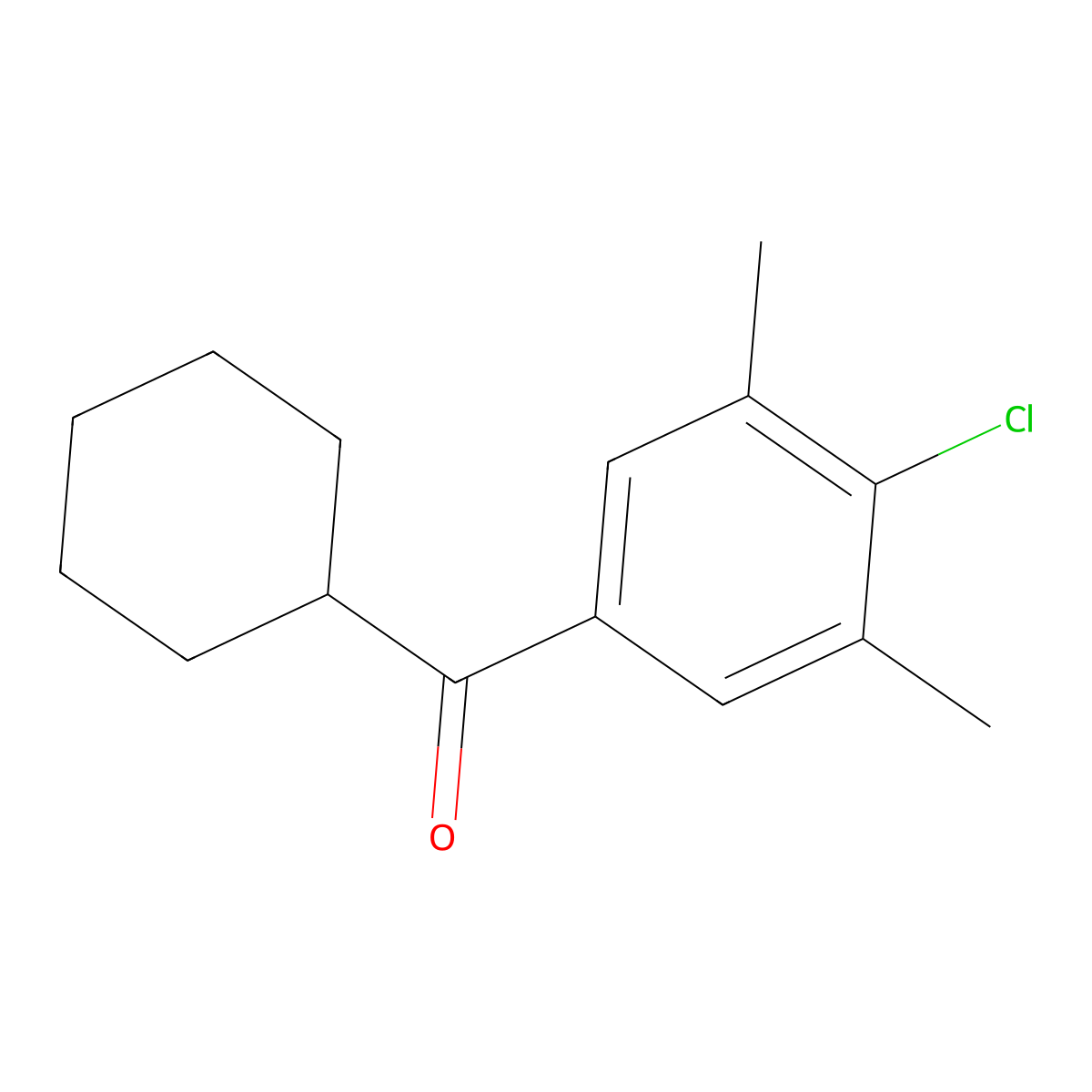 (4-Chloro-3,5-dimethylphenyl)(cyclohexyl)methanone molecular structure, CAS 2173104-78-2