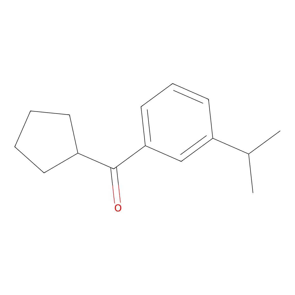 Cyclopentyl[3-(1-methylethyl)phenyl]methanone molecular structure, CAS 2173110-34-2