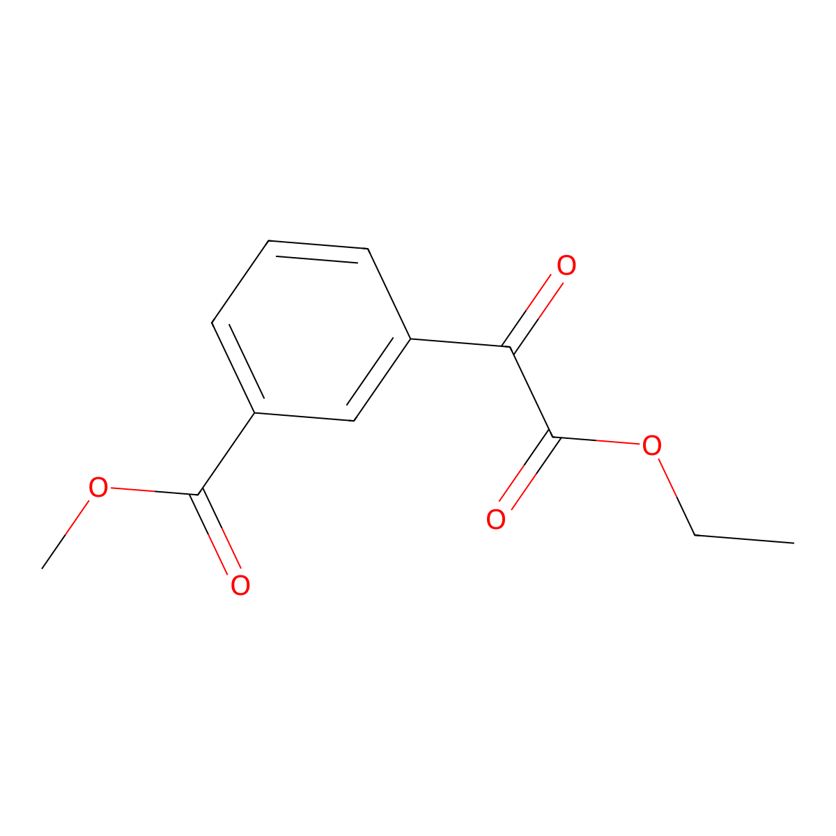 Methyl 3-(2-ethoxy-2-oxoacetyl)benzoate molecular structure, CAS 2173110-50-2