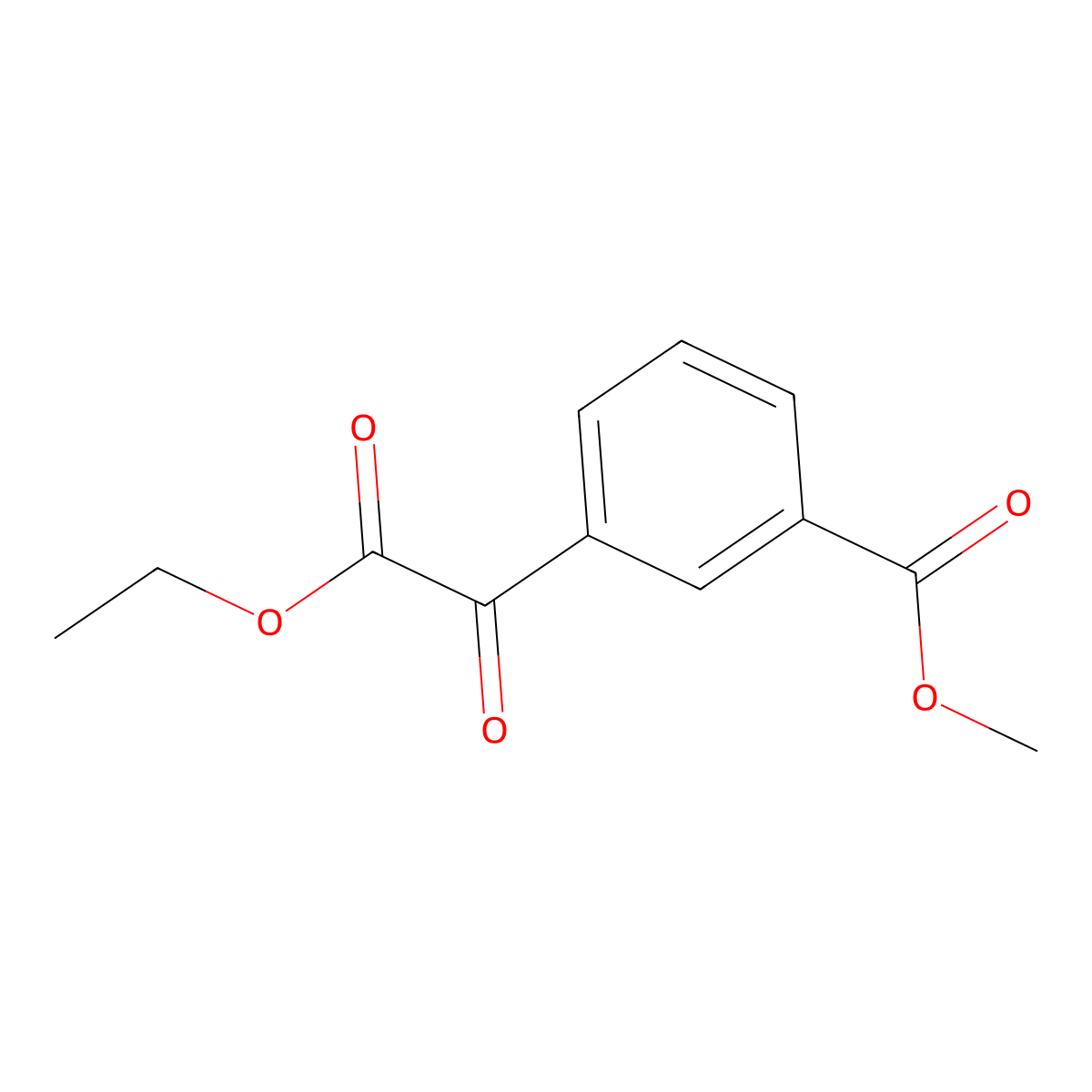 Methyl 3-(2-ethoxy-2-oxoacetyl)benzoate molecular structure, CAS 2173110-50-2