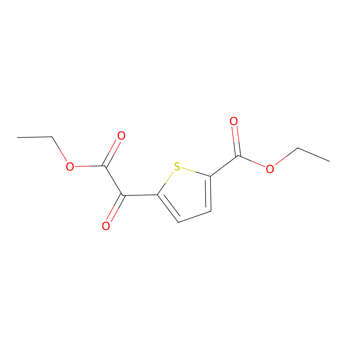 Ethyl 5-(ethoxycarbonyl)-alpha-oxo-2-thiopheneacetate molecular structure, CAS 2173113-27-2
