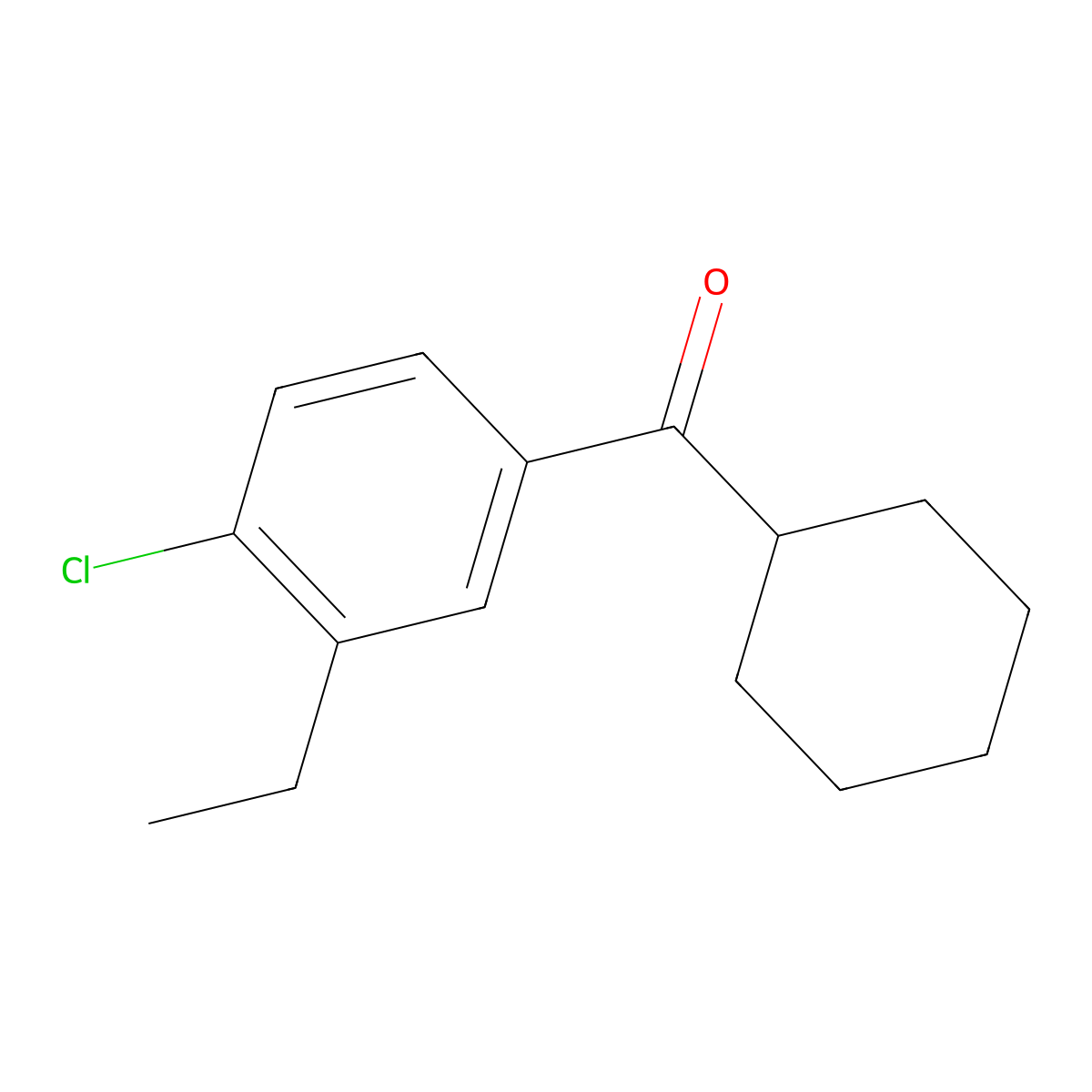 (4-Chloro-3-ethylphenyl)(cyclohexyl)methanone molecular structure, CAS 2173114-01-5