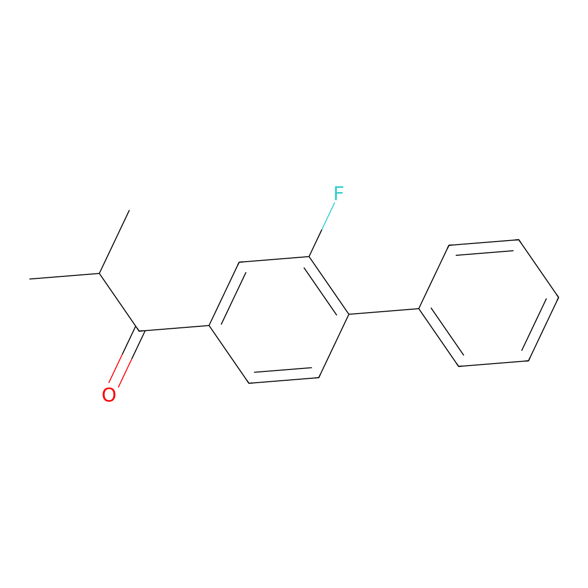 1-(2-Fluorobiphenyl-4-yl)-2-methyl-propan-1-one molecular structure, CAS 2173115-54-1