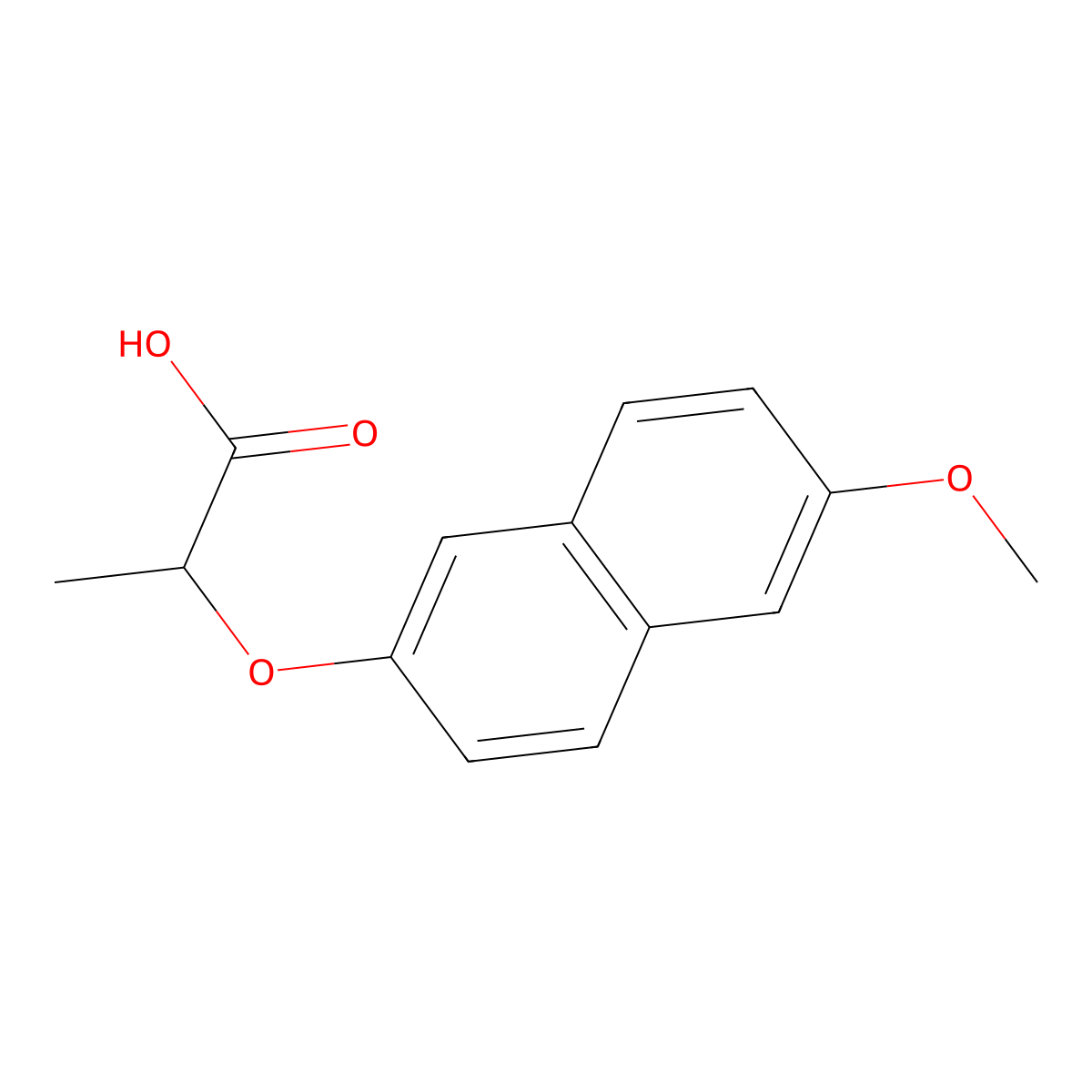 2-[(6-Methoxy-2-naphthyl)oxy]propanoic acid molecular structure, CAS 2173116-34-0