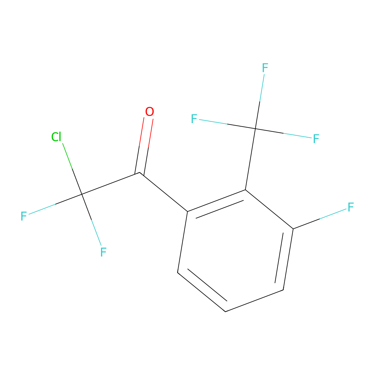 Ethanone, 2-chloro-2,2-difluoro-1-[3-fluoro-2-(trifluoromethyl)phenyl]- molecular structure, CAS 2173116-88-4