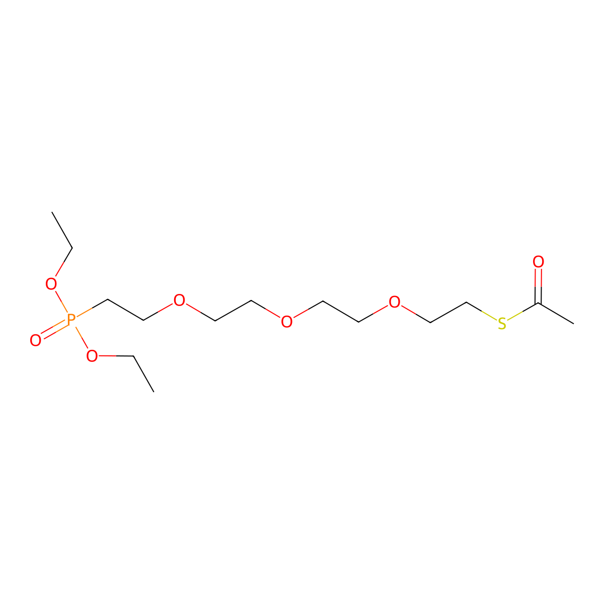 S-acetyl-PEG3-phosphonic acid ethyl ester molecular structure, CAS 2173125-29-4