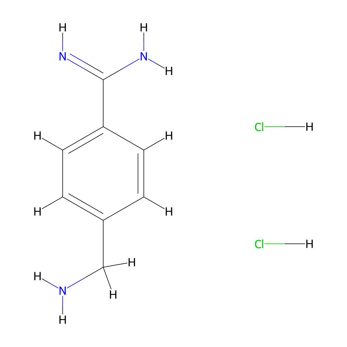 4-Aminomethyl benzamidine dihydrochloride molecular structure, CAS 217313-79-6