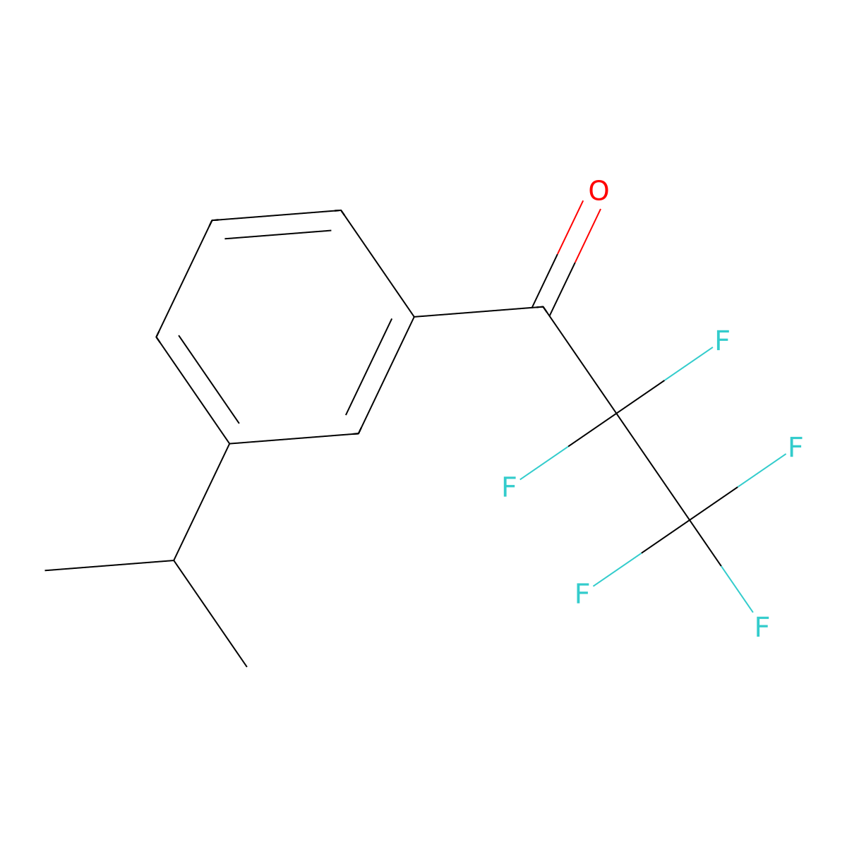 2,2,3,3,3-Pentafluoro-1-[3-(1-methylethyl)phenyl]-1-propanone molecular structure, CAS 2173135-62-9