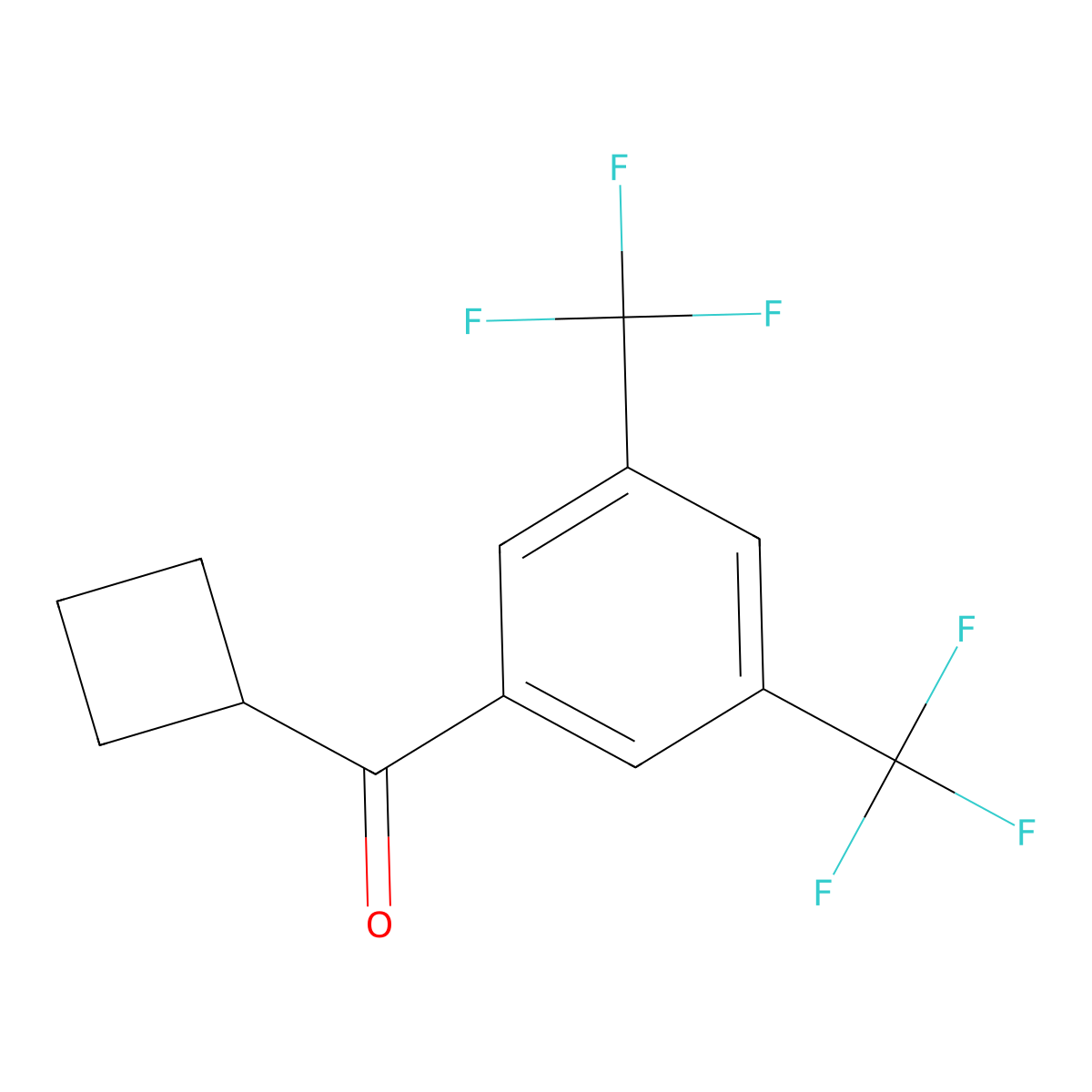 [3,5-Bis(trifluoromethyl)phenyl](cyclobutyl)methanone molecular structure, CAS 2173138-43-5