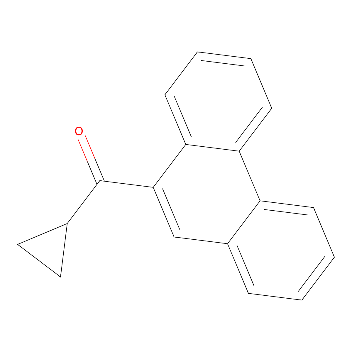 Cyclopropyl-9-phenanthrenylmethanone molecular structure, CAS 2173143-10-5