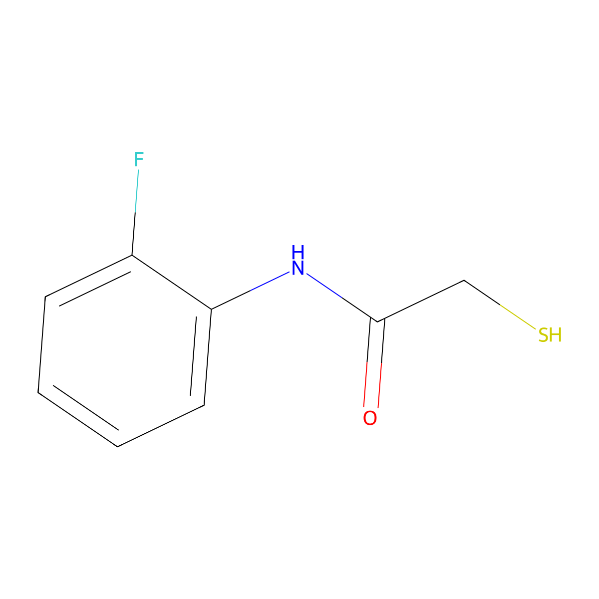 N-(2-Fluorophenyl)-2-sulfanylacetamide molecular structure, CAS 217317-00-5