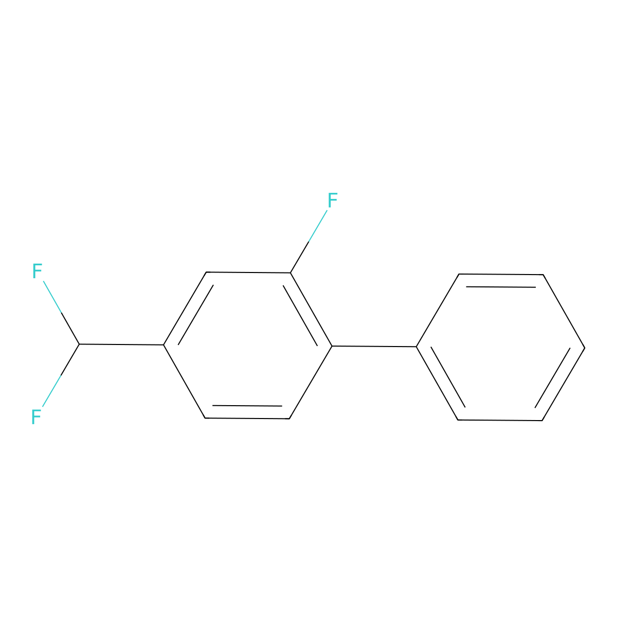 4-(Difluoromethyl)-2-fluoro-1,1'-biphenyl molecular structure, CAS 2173247-81-7