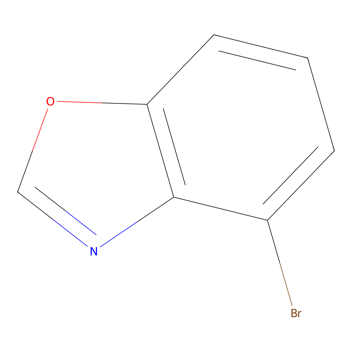 4-Bromo-1,3-benzoxazole molecular structure, CAS 217326-65-3