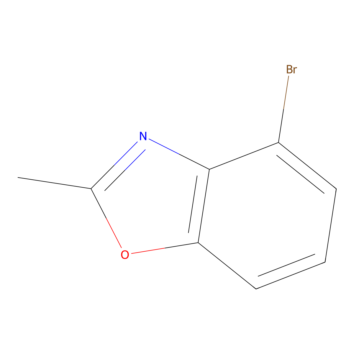 4-Bromo-2-methyl-1,3-benzoxazole molecular structure, CAS 217326-69-7