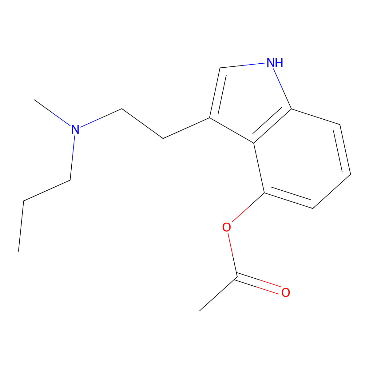 4-Acetoxy-N-methyl-n-propyltryptamine molecular structure, CAS 2173386-55-3