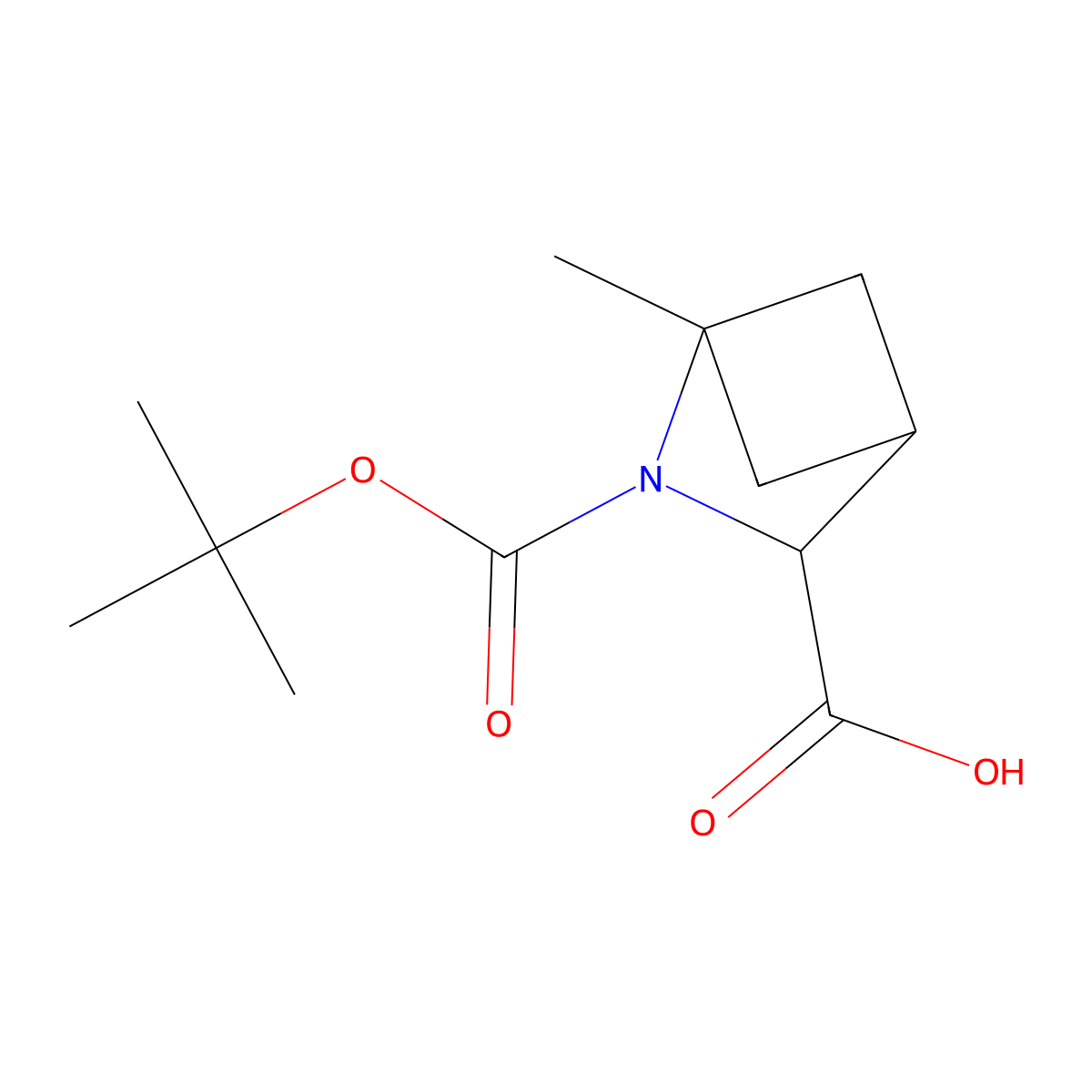 2-Boc-1-methyl-2-azabicyclo[2.1.1]hexane-3-carboxylic Acid molecular structure, CAS 2173473-63-5