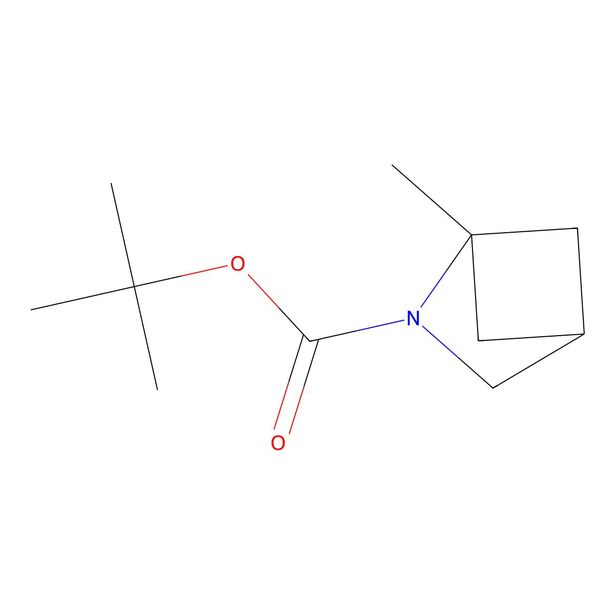 Tert-butyl 1-methyl-2-azabicyclo[2.1.1]hexane-2-carboxylate molecular structure, CAS 2173473-64-6