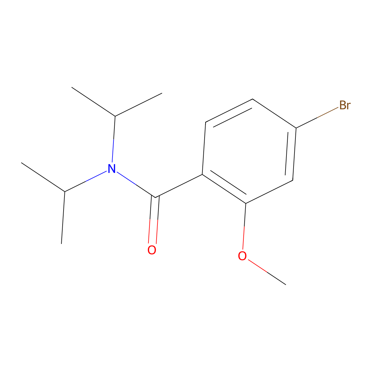 4-Bromo-2-methoxy-N,N-bis(1-methylethyl)benzamide molecular structure, CAS 2173480-07-2