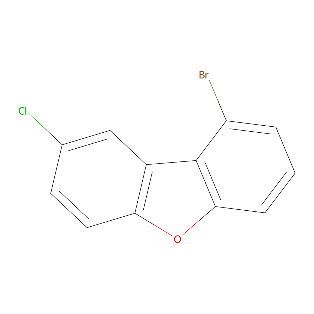 1-Bromo-8-chlorodibenzo[b,d]furan molecular structure, CAS 2173554-83-9