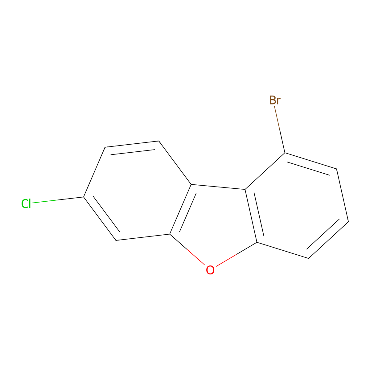 1-Bromo-7-chlorodibenzo[b,d]furan molecular structure, CAS 2173555-52-5