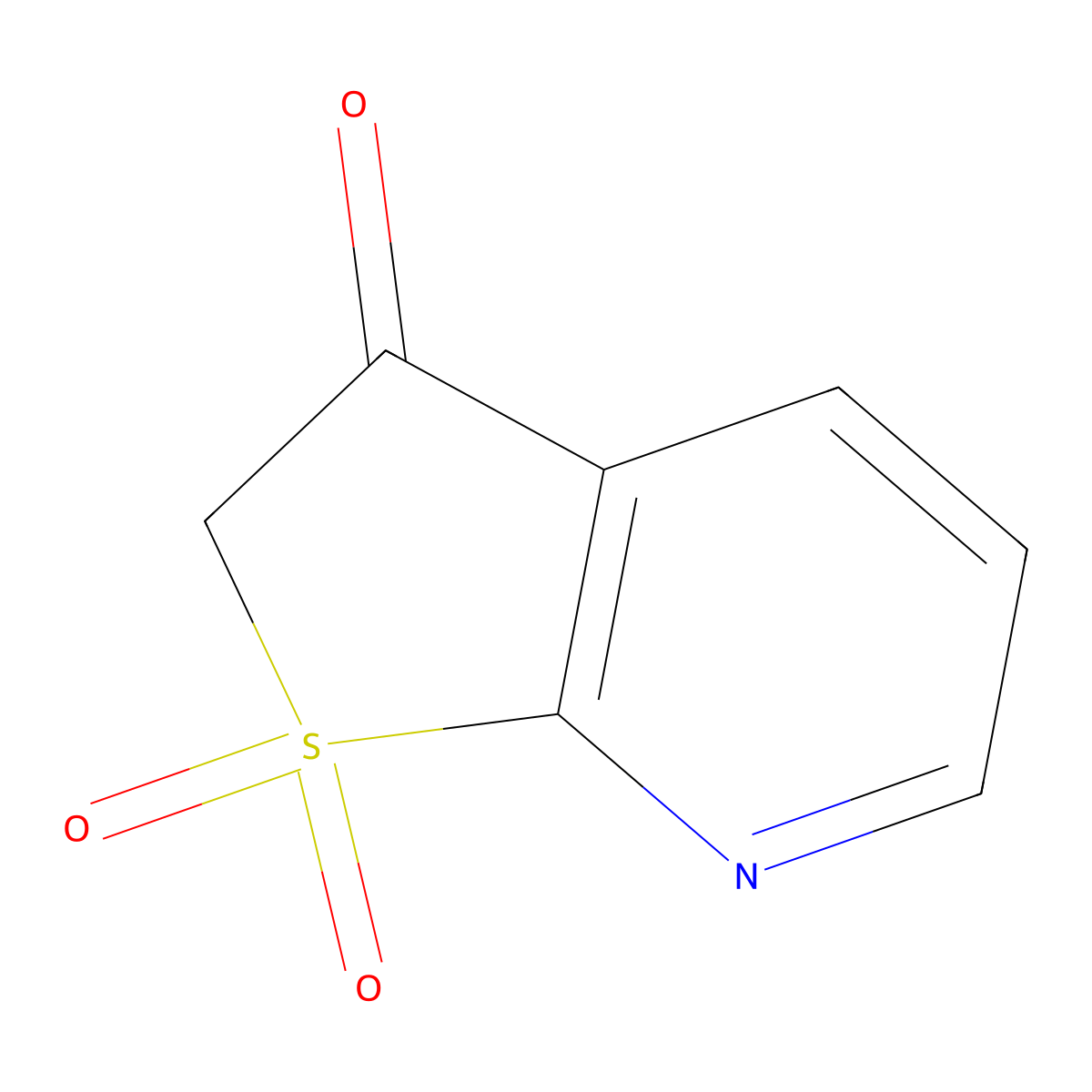 Thieno[2,3-b]pyridin-3(2H)-one 1,1-Dioxide molecular structure, CAS 2173565-54-1