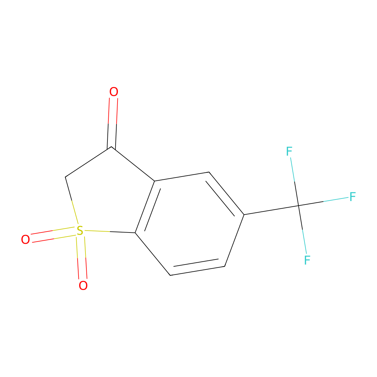5-(Trifluoromethyl)benzo[b]thiophen-3(2H)-one 1,1-Dioxide molecular structure, CAS 2173565-56-3