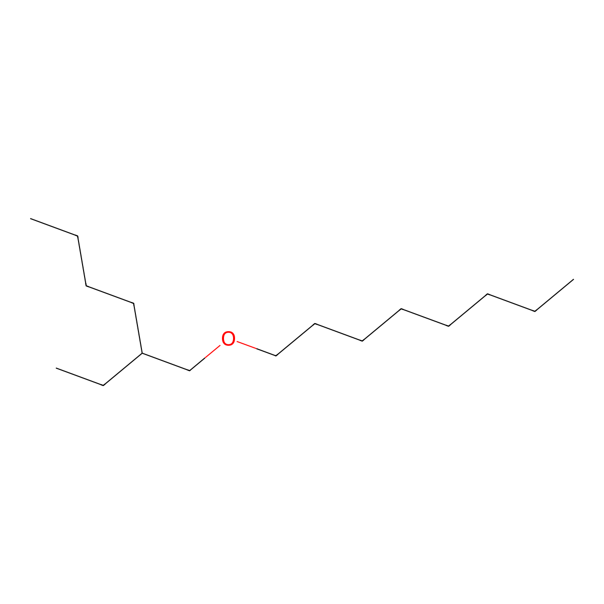 2-Ethylhexyl octyl ether molecular structure, CAS 2173602-24-7