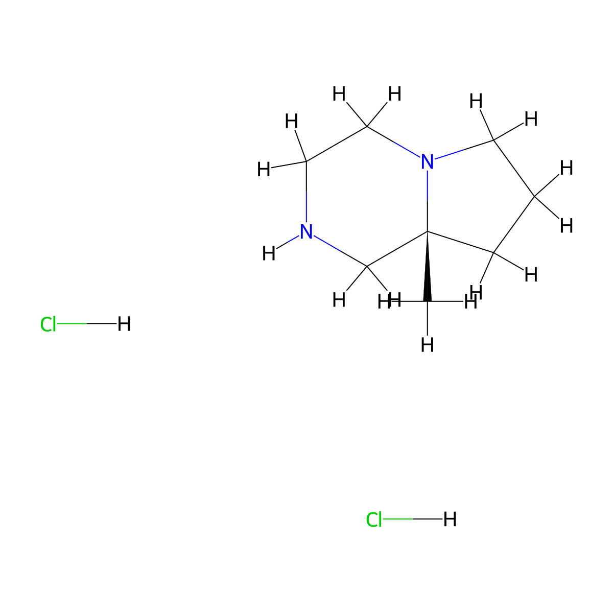 (8aR)-8a-methyl-octahydropyrrolo[1,2-a]pyrazine dihydrochloride molecular structure, CAS 2173637-02-8
