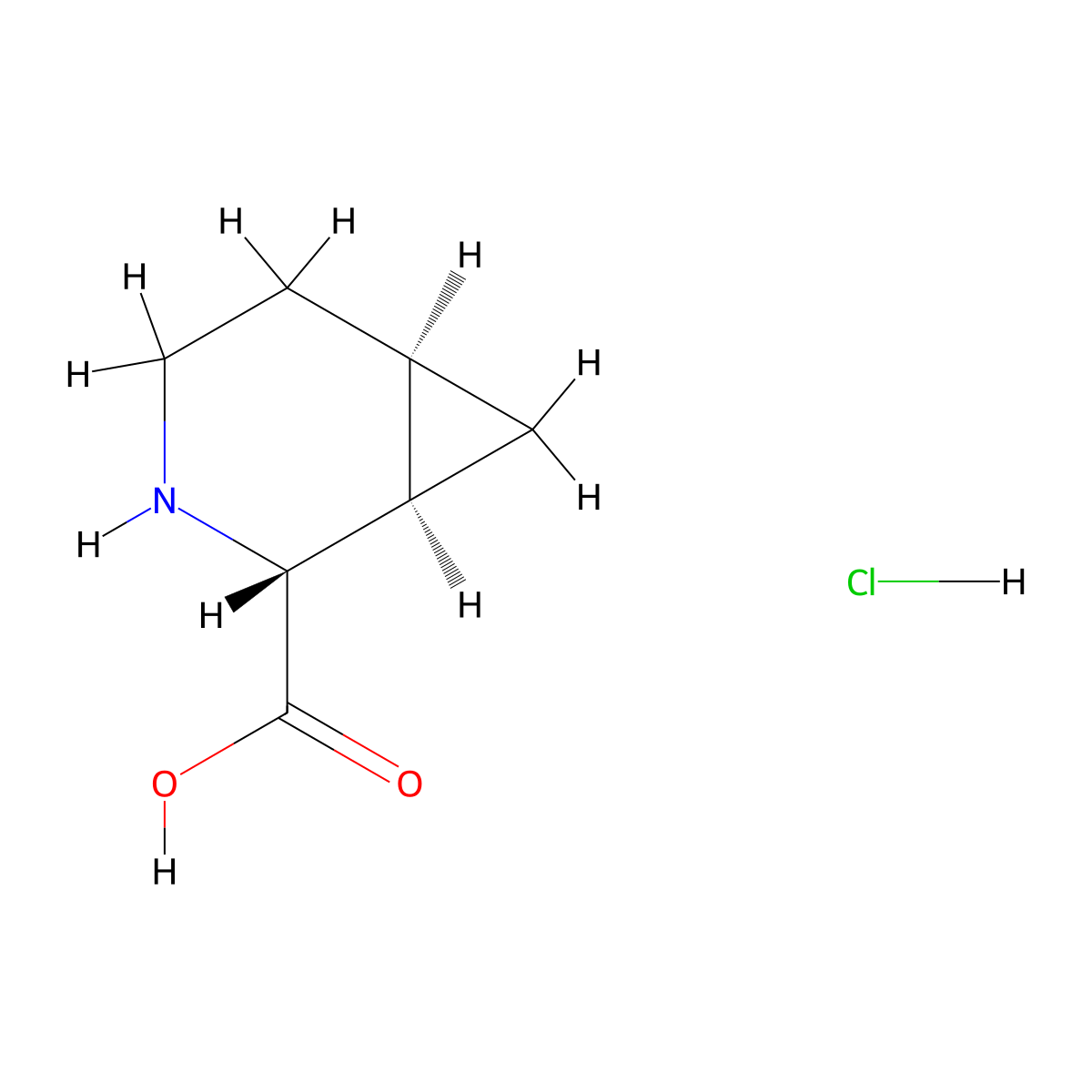 (1R,2R,6R)-3-Azabicyclo[4.1.0]heptane-2-carboxylic acid;hydrochloride molecular structure, CAS 2173637-36-8