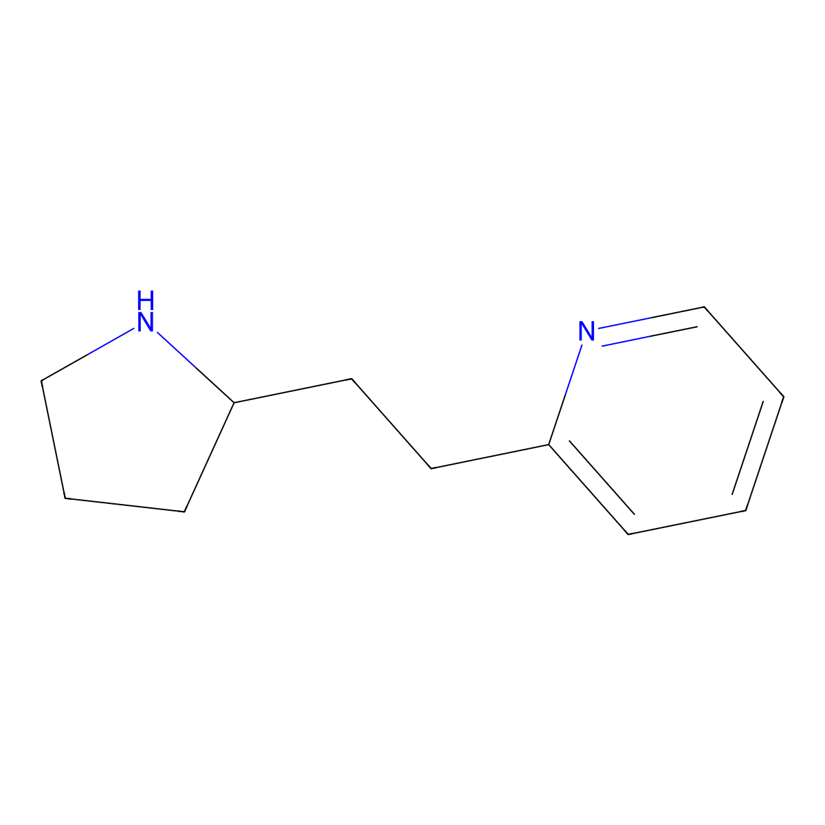 2-{2-[(2R)-pyrrolidin-2-yl]ethyl}pyridine molecular structure, CAS 2173637-56-2