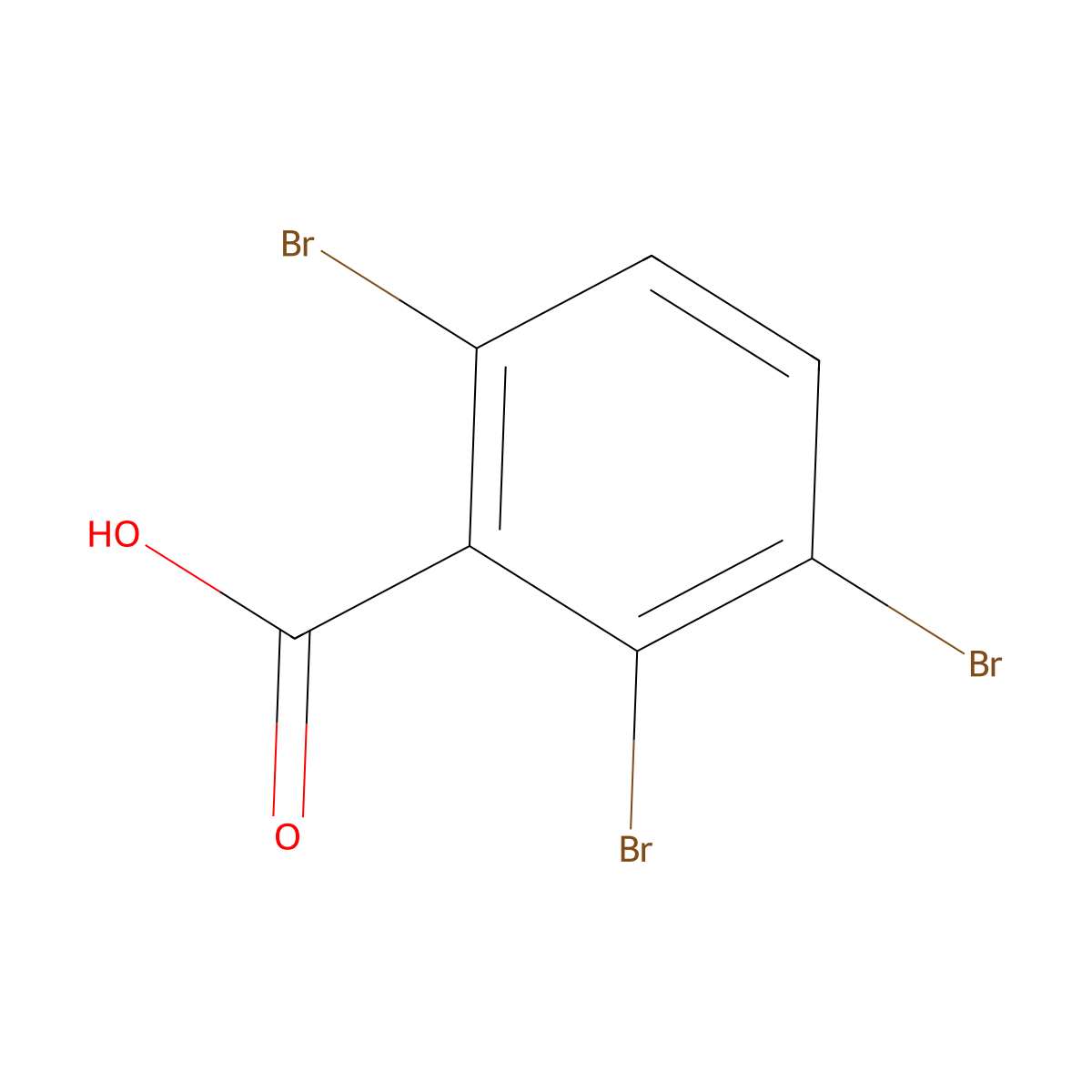 2,3,6-tribromobenzoic Acid molecular structure, CAS 21739-99-1