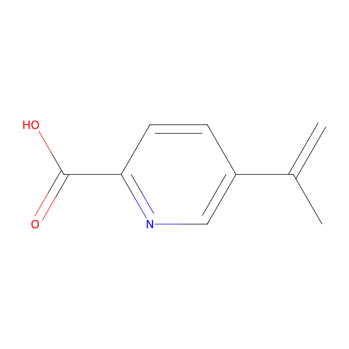 5-(Prop-1-en-2-yl)picolinic acid molecular structure, CAS 2173991-57-4