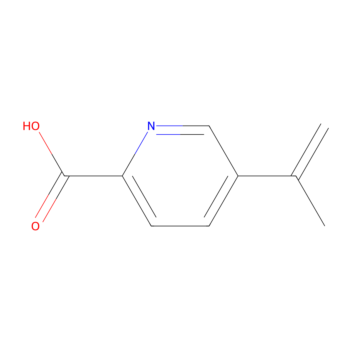 5-(Prop-1-en-2-yl)picolinic acid molecular structure, CAS 2173991-57-4