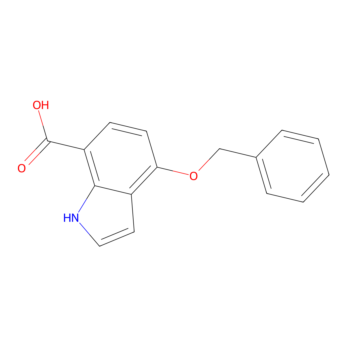 4-(Benzyloxy)-1H-indole-7-carboxylic acid molecular structure, CAS 2173992-25-9