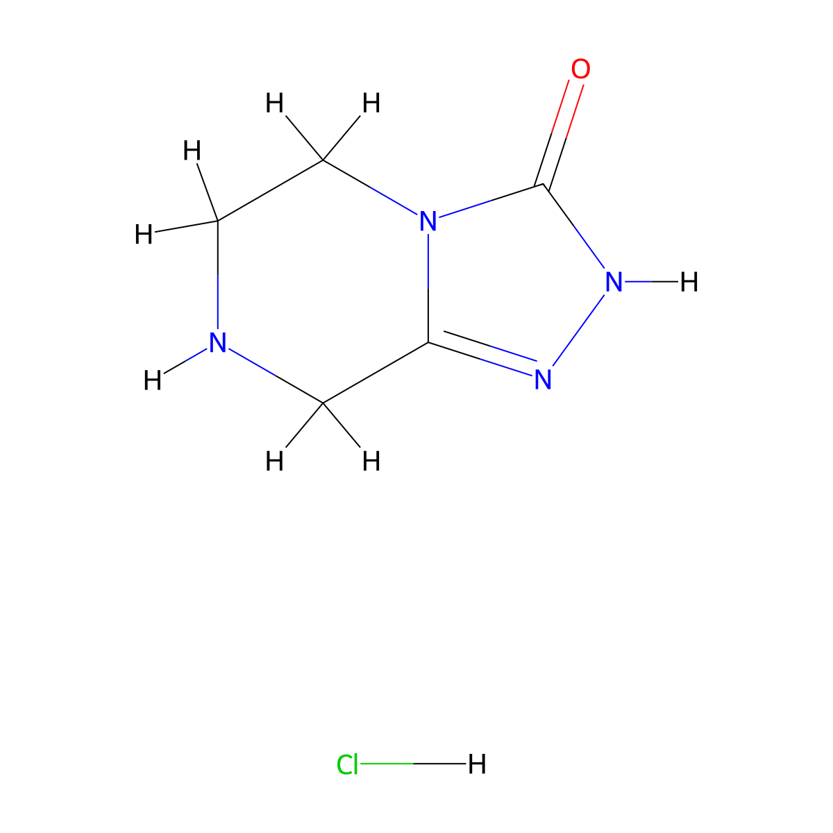 5H,6H,7H,8H-[1,2,4]triazolo[4,3-a]pyrazin-3-ol hydrochloride molecular structure, CAS 2173992-42-0