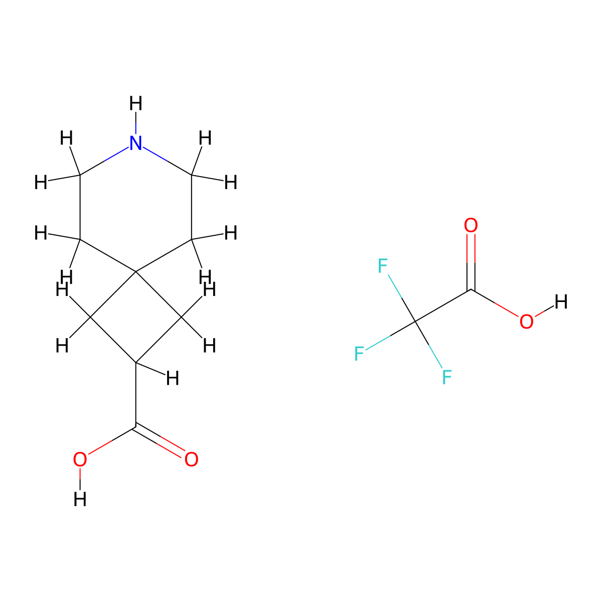 7-Azaspiro[3.5]nonane-2-carboxylic acid; trifluoroacetic acid molecular structure, CAS 2173992-43-1