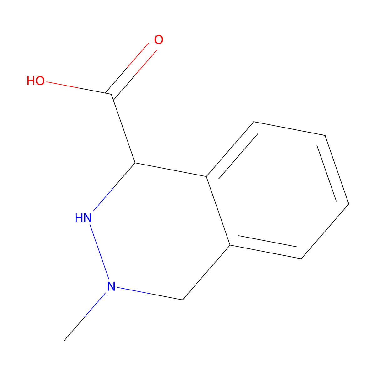 3-Methyl-1,2,3,4-tetrahydrophthalazine-1-carboxylic acid molecular structure, CAS 2173992-56-6