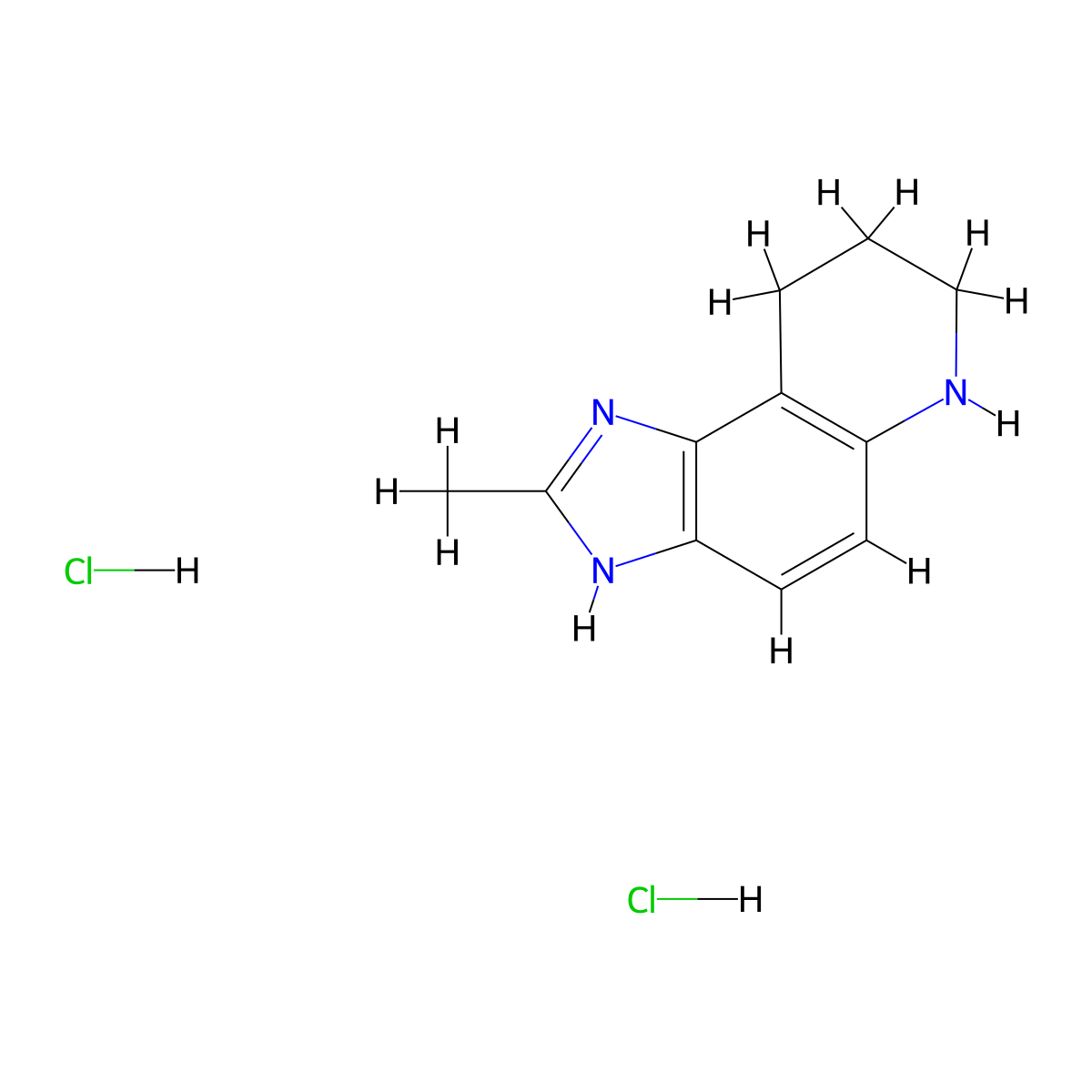 2-methyl-3H,6H,7H,8H,9H-imidazo[4,5-f]quinoline dihydrochloride molecular structure, CAS 2173996-38-6
