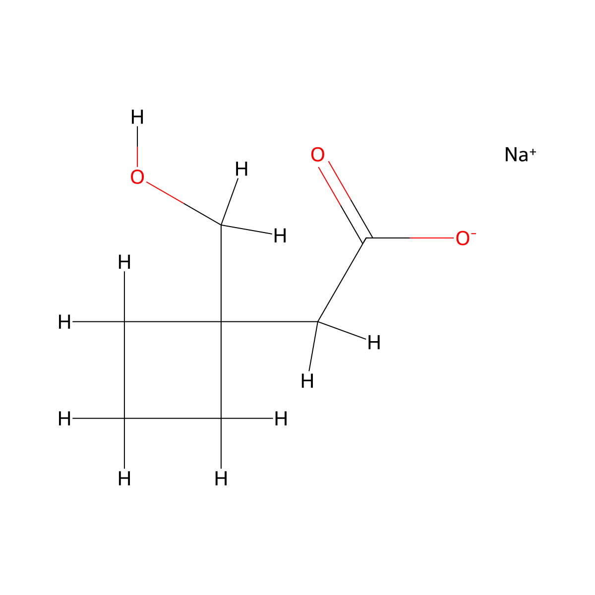 Sodium 2-[1-(hydroxymethyl)cyclobutyl]acetate molecular structure, CAS 2173996-73-9