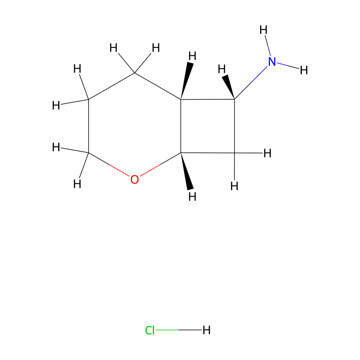 rac-(1R,6S,7S)-2-oxabicyclo[4.2.0]octan-7-amine hydrochloride molecular structure, CAS 2173996-83-1