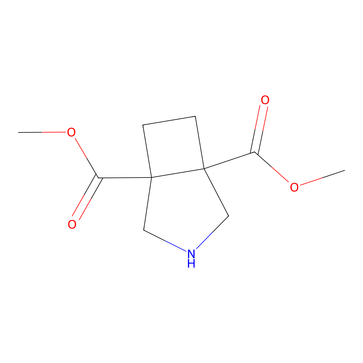 1,5-Dimethyl 3-azabicyclo[3.2.0]heptane-1,5-dicarboxylate molecular structure, CAS 2173996-93-3