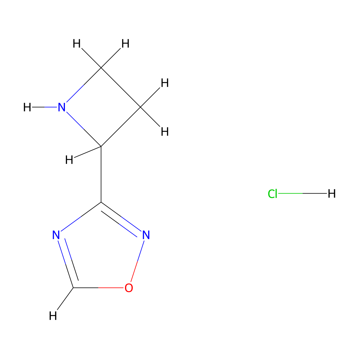 3-(Azetidin-2-yl)-1,2,4-oxadiazole hydrochloride molecular structure, CAS 2173996-96-6