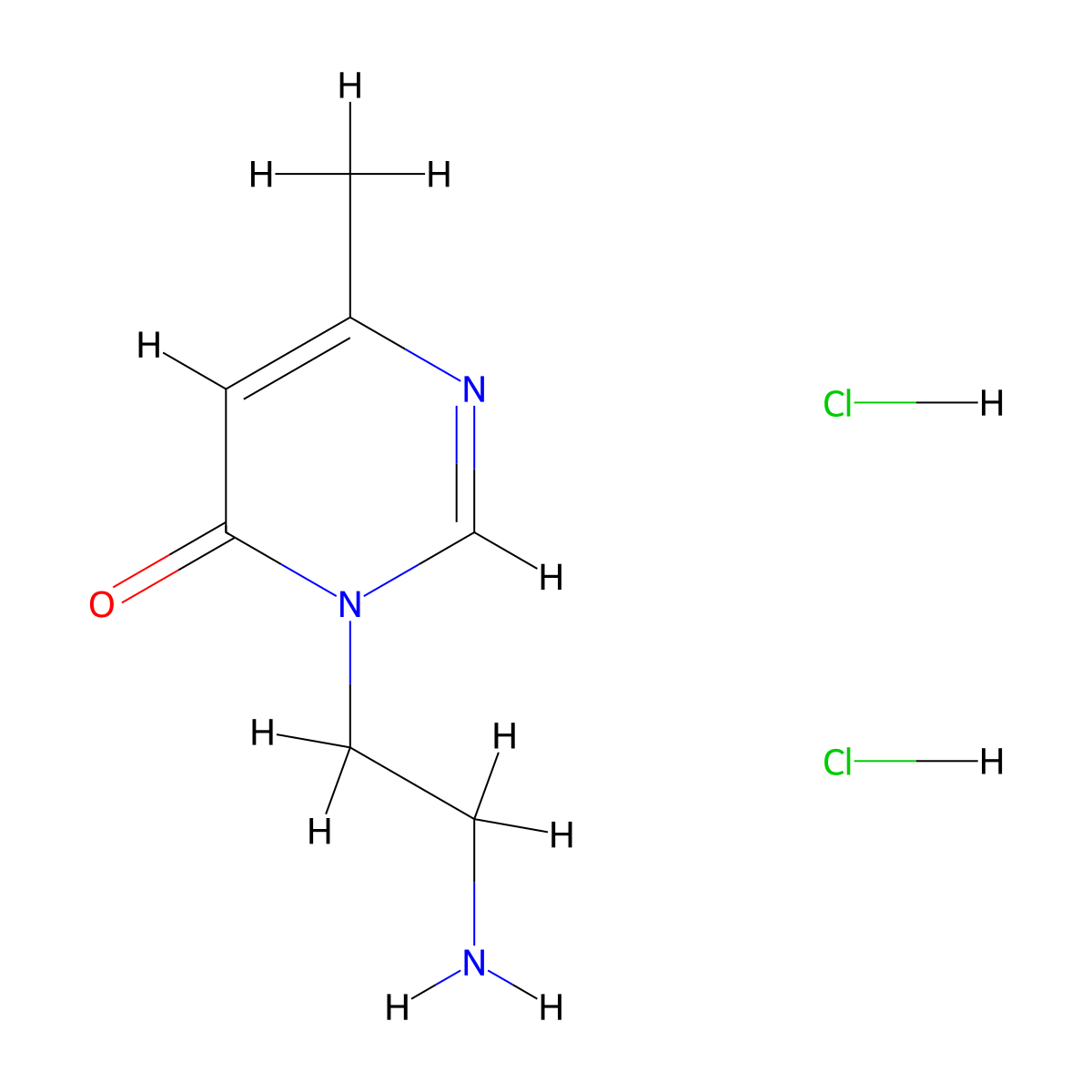 3-(2-Aminoethyl)-6-methyl-3,4-dihydropyrimidin-4-one dihydrochloride molecular structure, CAS 2173997-24-3